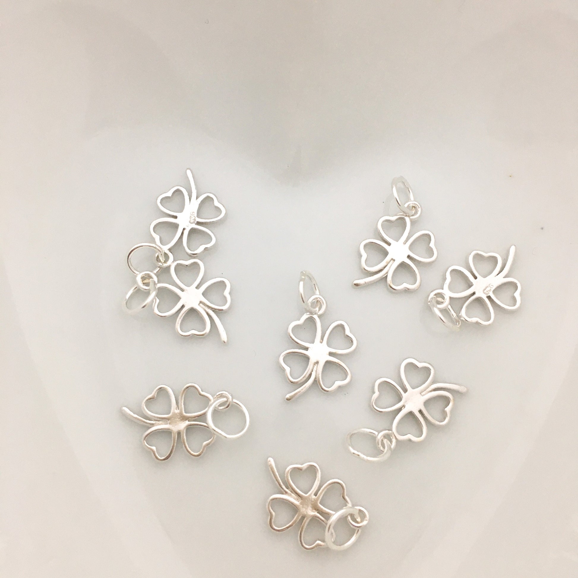 925 Sterling Silver Clover Leaf Charm | Bellaire Wholesale