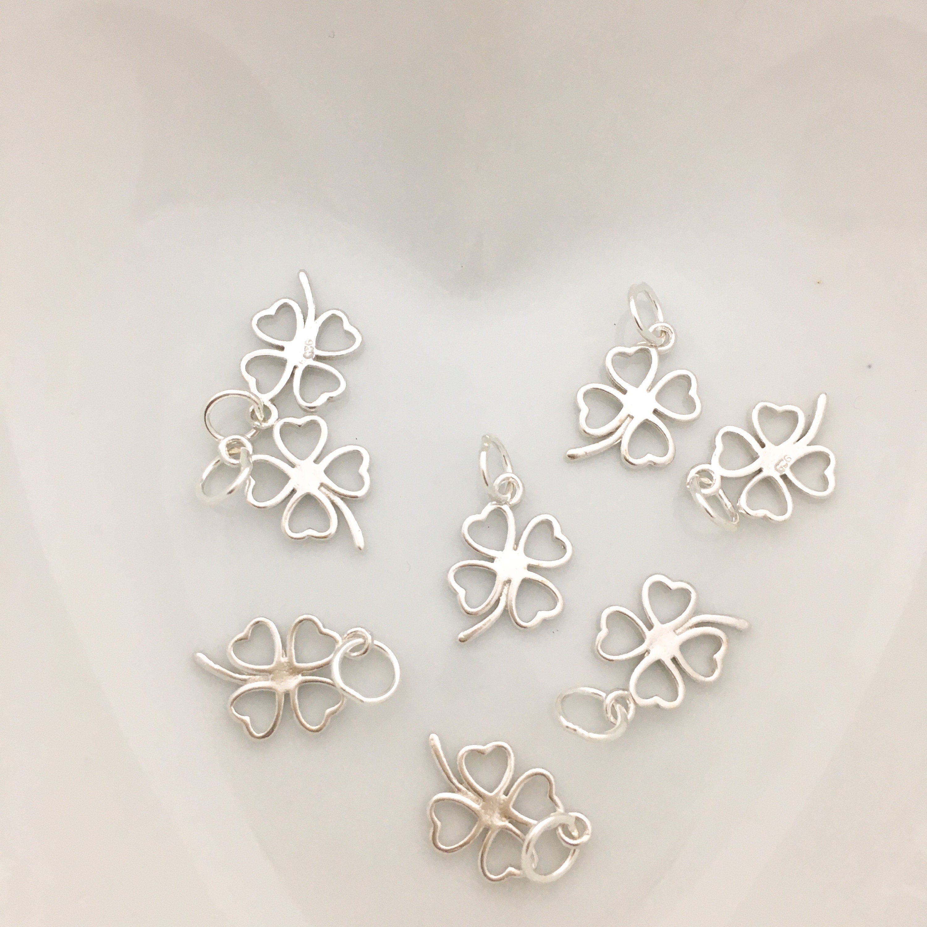 925 Sterling Silver Clover Leaf Charm | Bellaire Wholesale