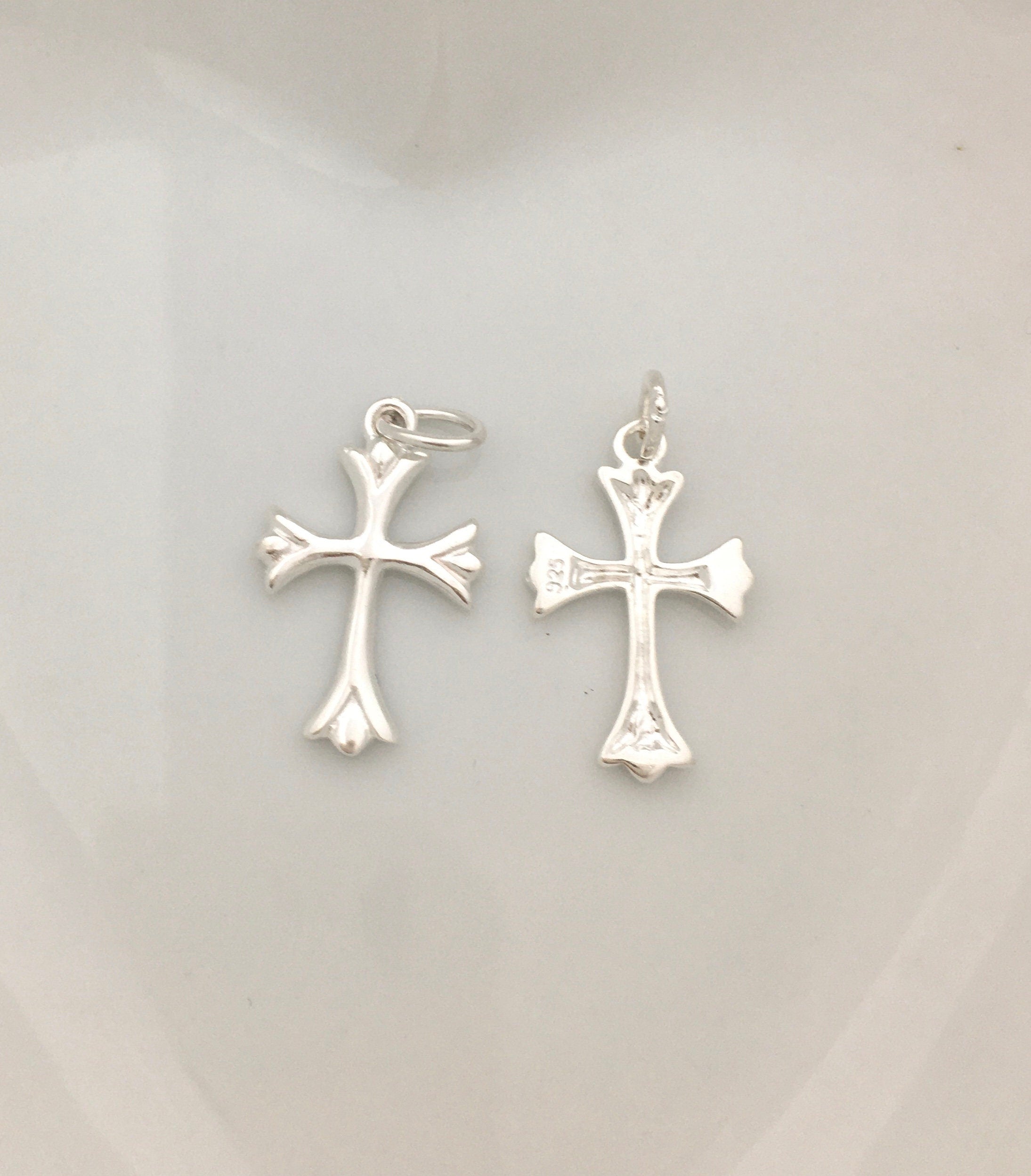 925 Sterling Silver Cross Charm |  Bellaire Wholesale