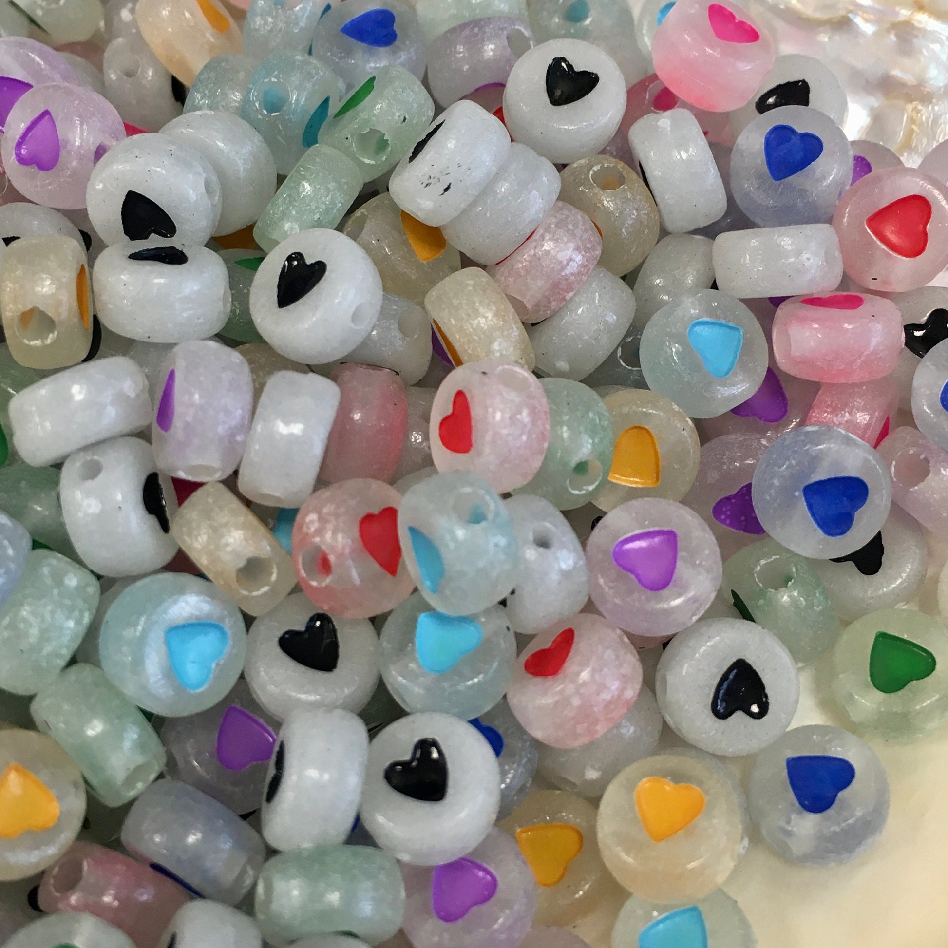 Mix Acrylic Heart Beads | Bellaire Wholesale