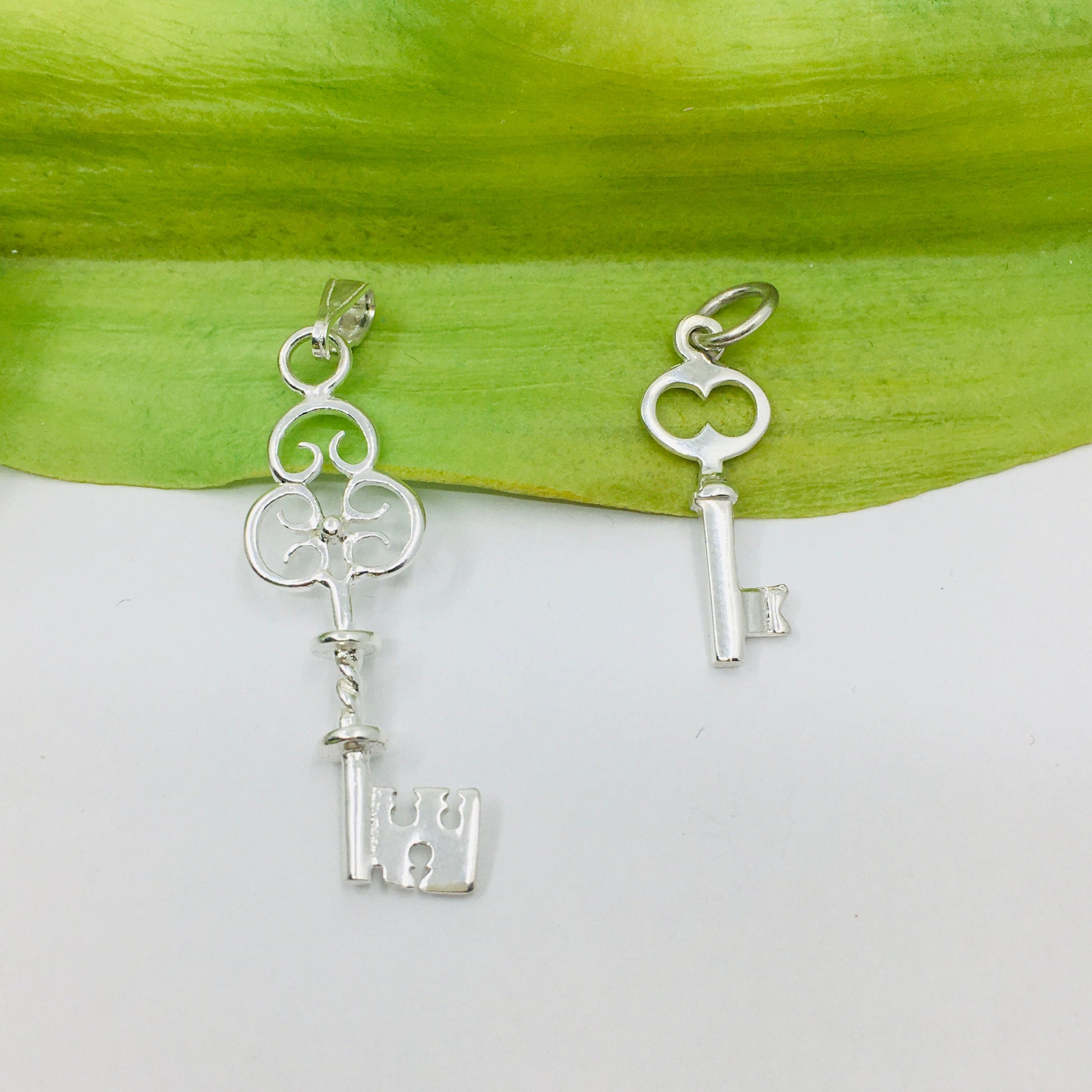 Key Charm Sterling Silver for bracelets and necklaces | Bellaire Wholesale