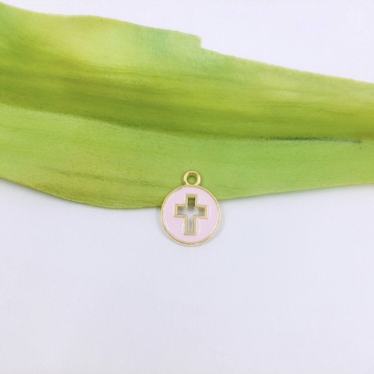Alloy Enamel Cross Charm | Bellaire Wholesale