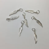 925 Sterling Silver Feather Charm