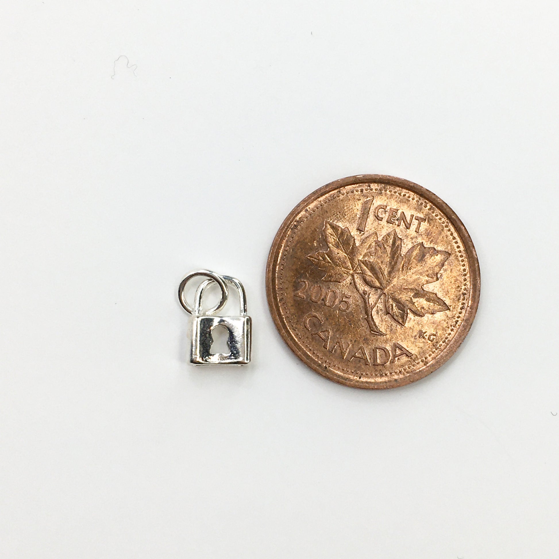 925 Sterling Silver Lock Charm | Bellaire Wholesale