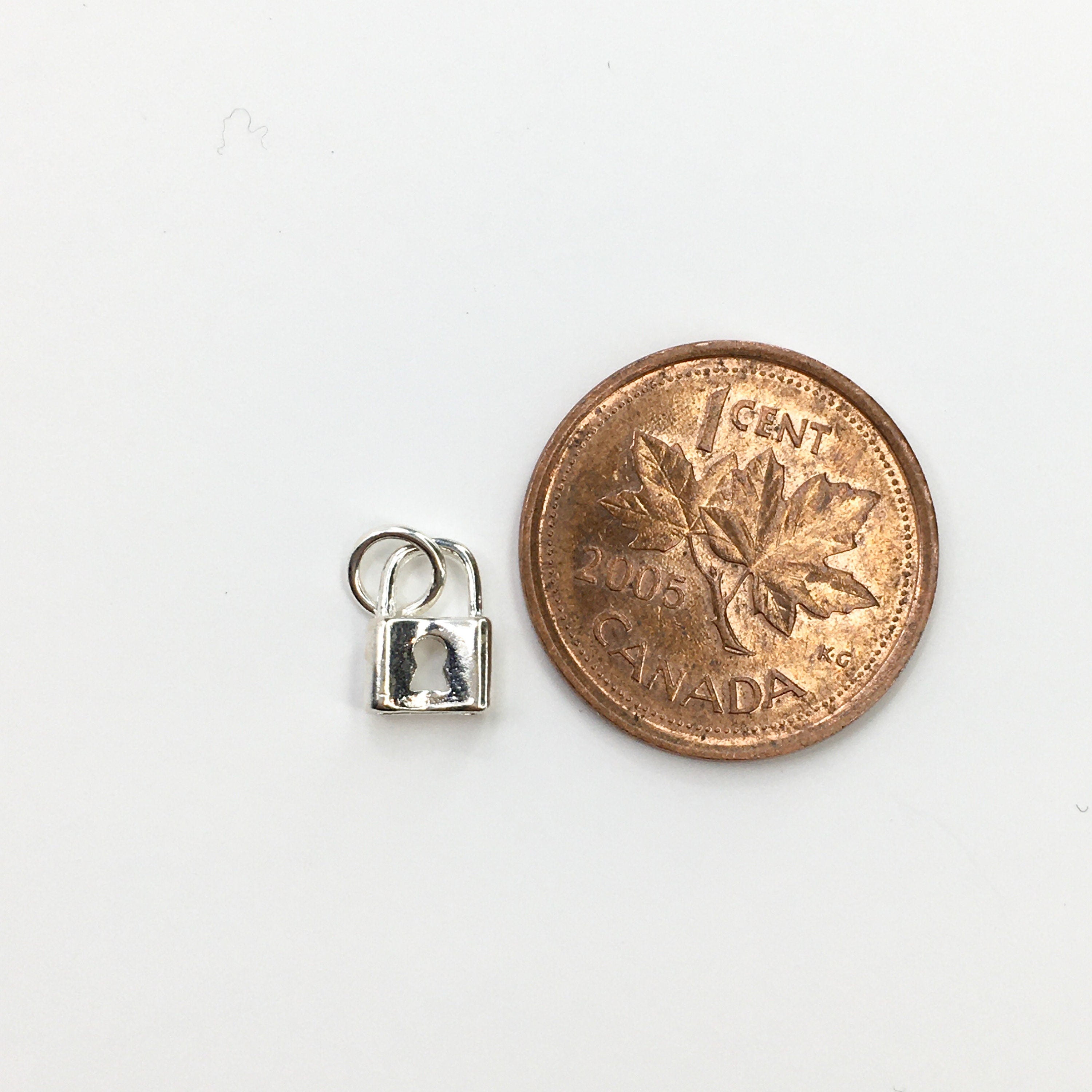 925 Sterling Silver Lock Charm | Bellaire Wholesale