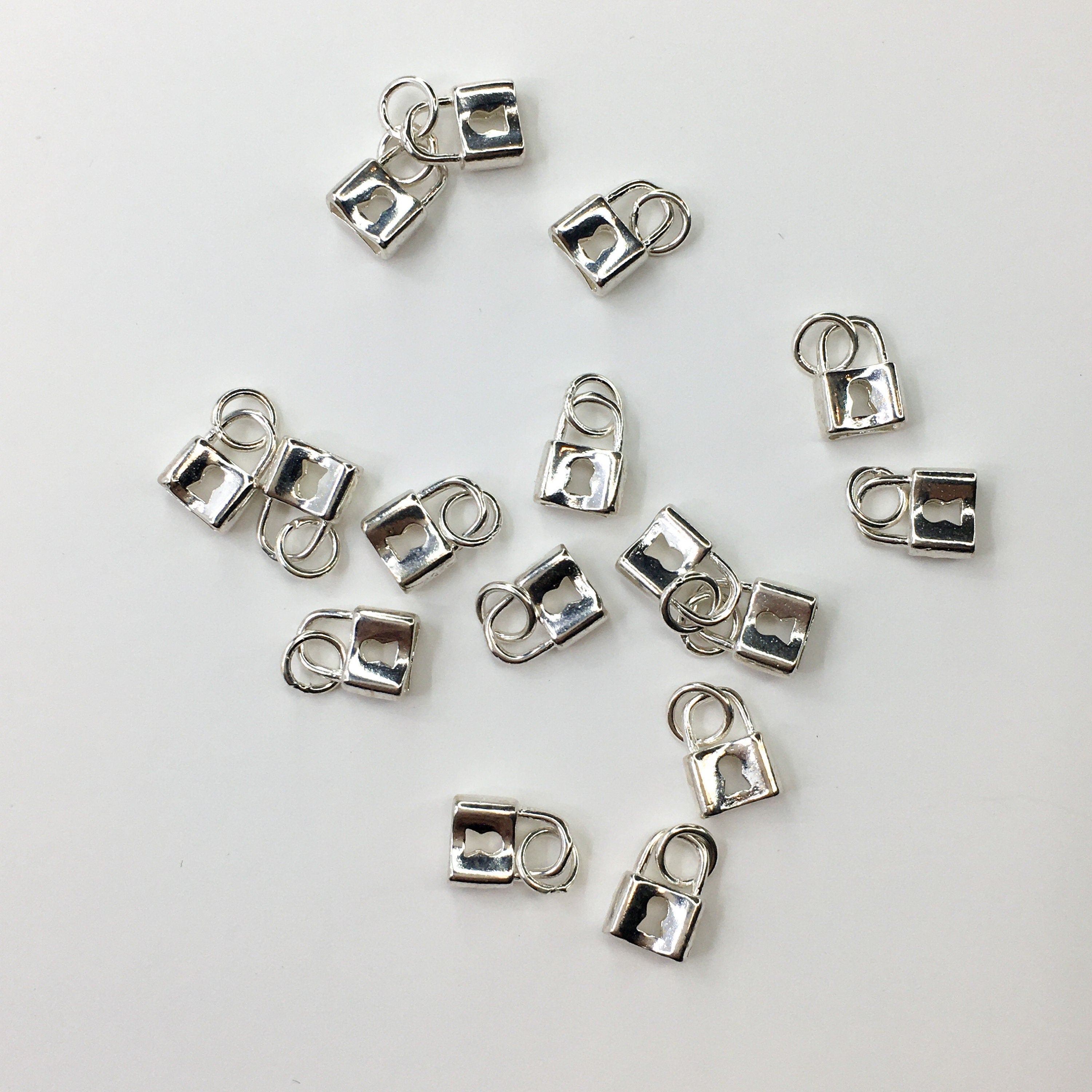 925 Sterling Silver Lock Charm | Bellaire Wholesale
