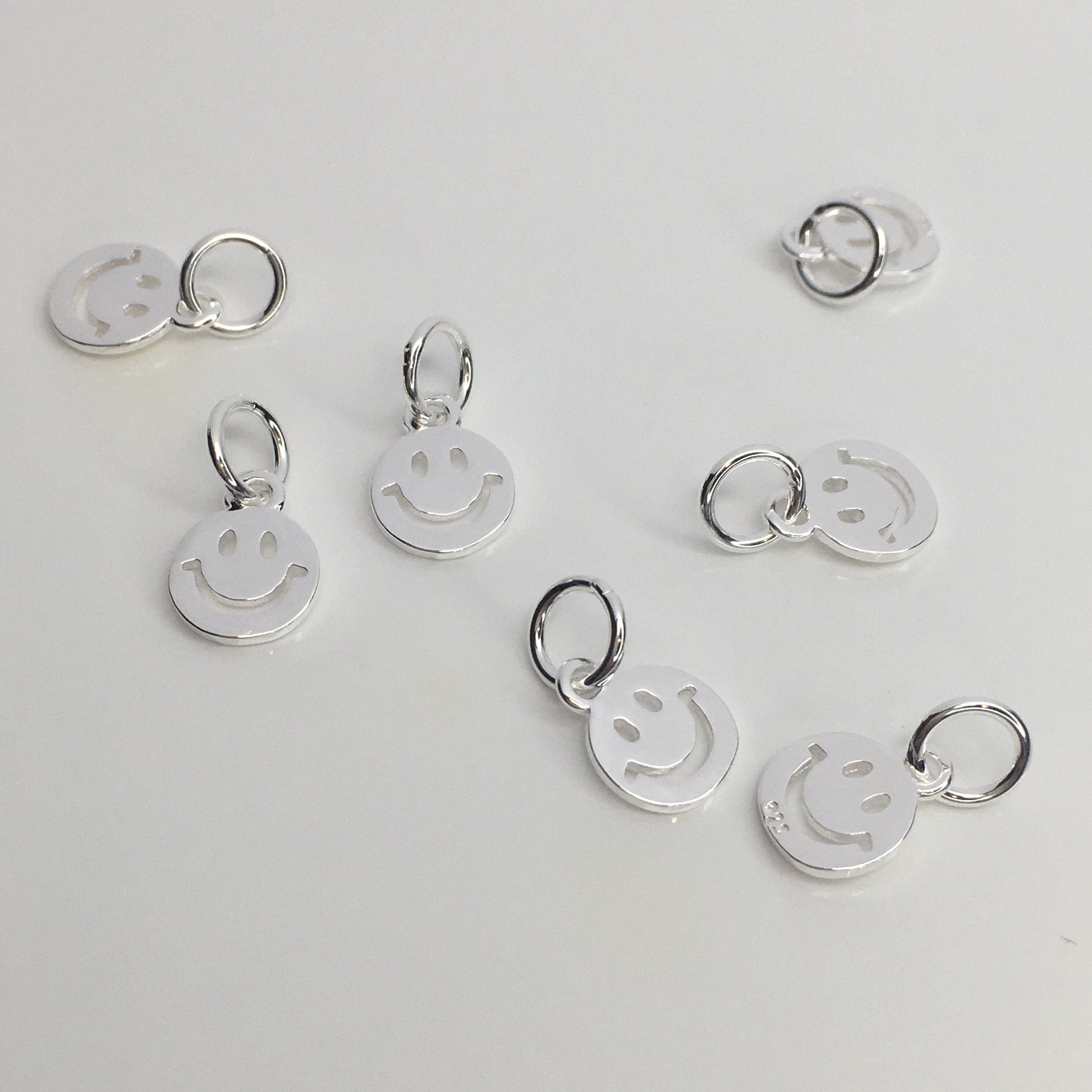 925 Sterling Silver Happy Face Charm | Bellaire Wholesale