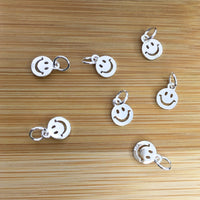 925 Sterling Silver Happy Face Charm | Bellaire Wholesale