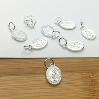 925 Sterling Silver Miraculous Mary Charm