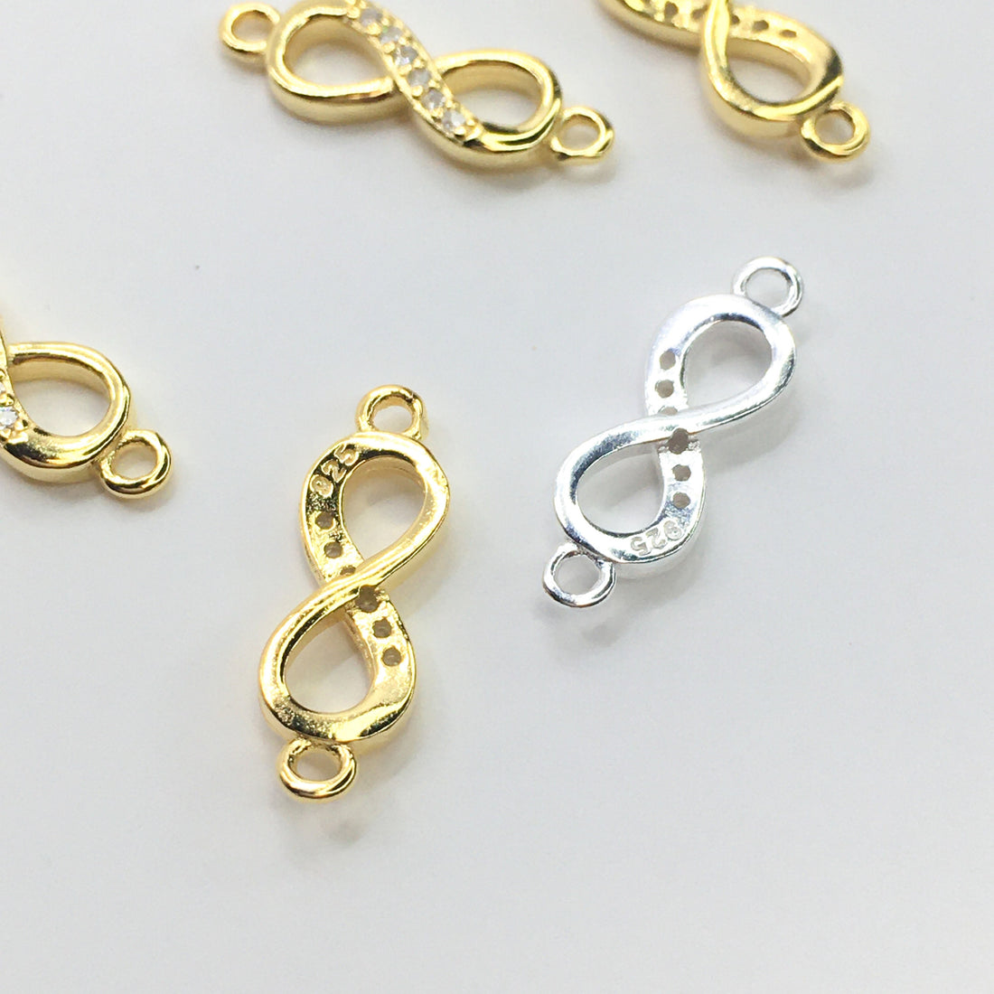 925 Sterling Silver Infinity Connector