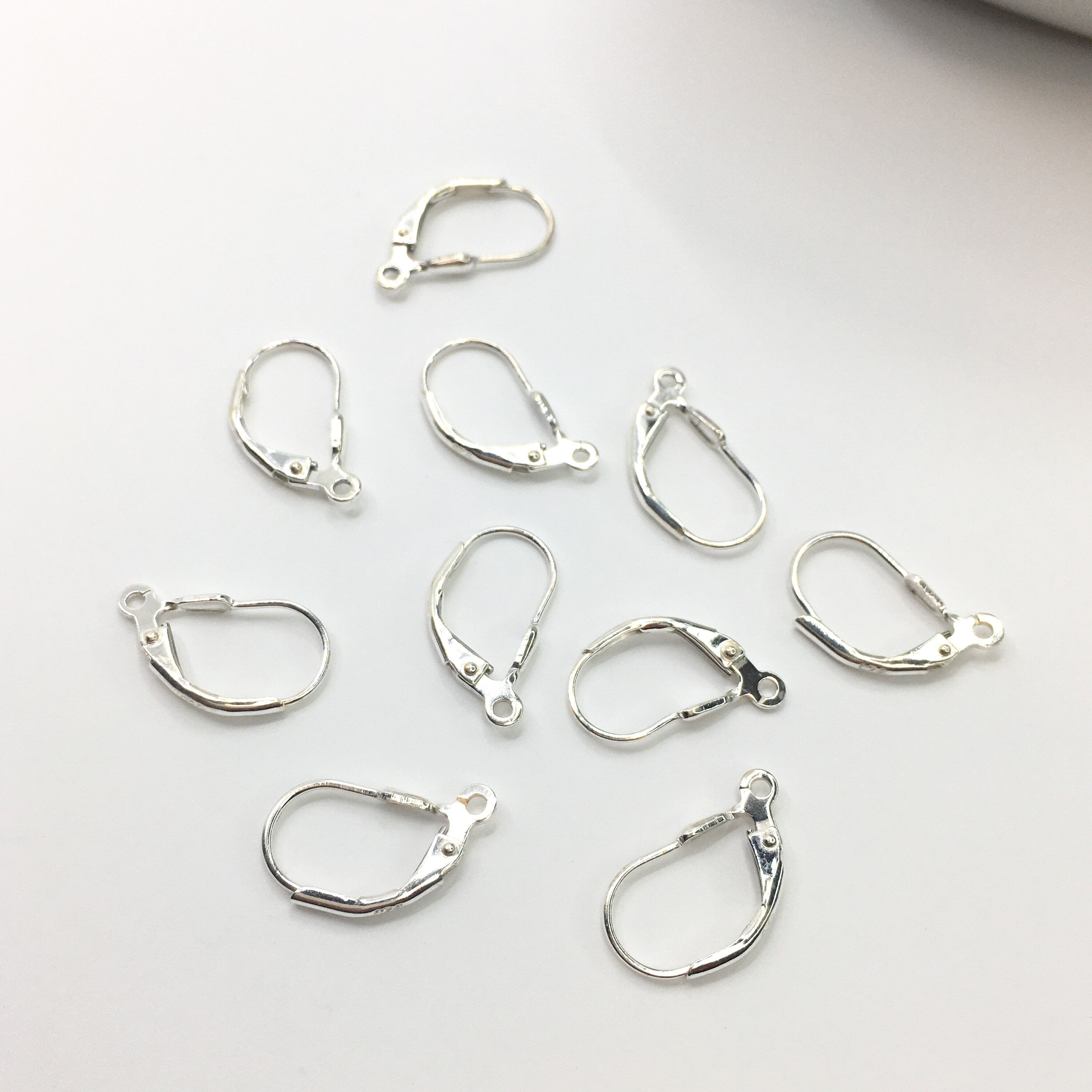 925 Sterling Silver French Hook Lever Backs