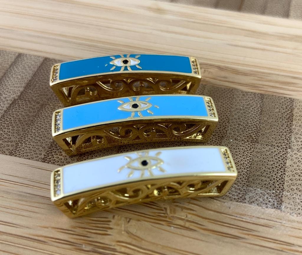 Evil Eye Tube Connector | Bellaire Wholesale