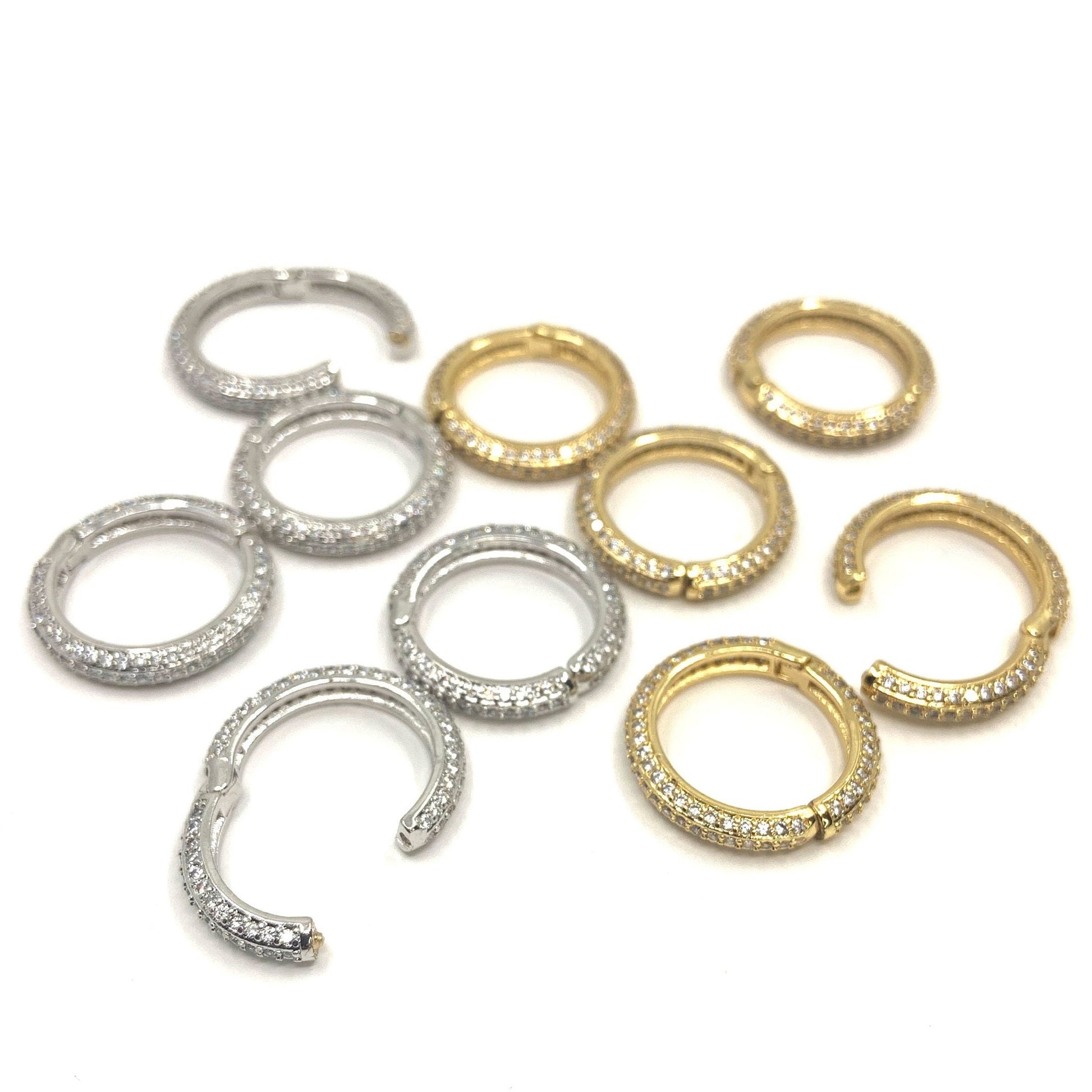 18k Gold Plated Endless Clicker Lock | Bellaire Wholesale