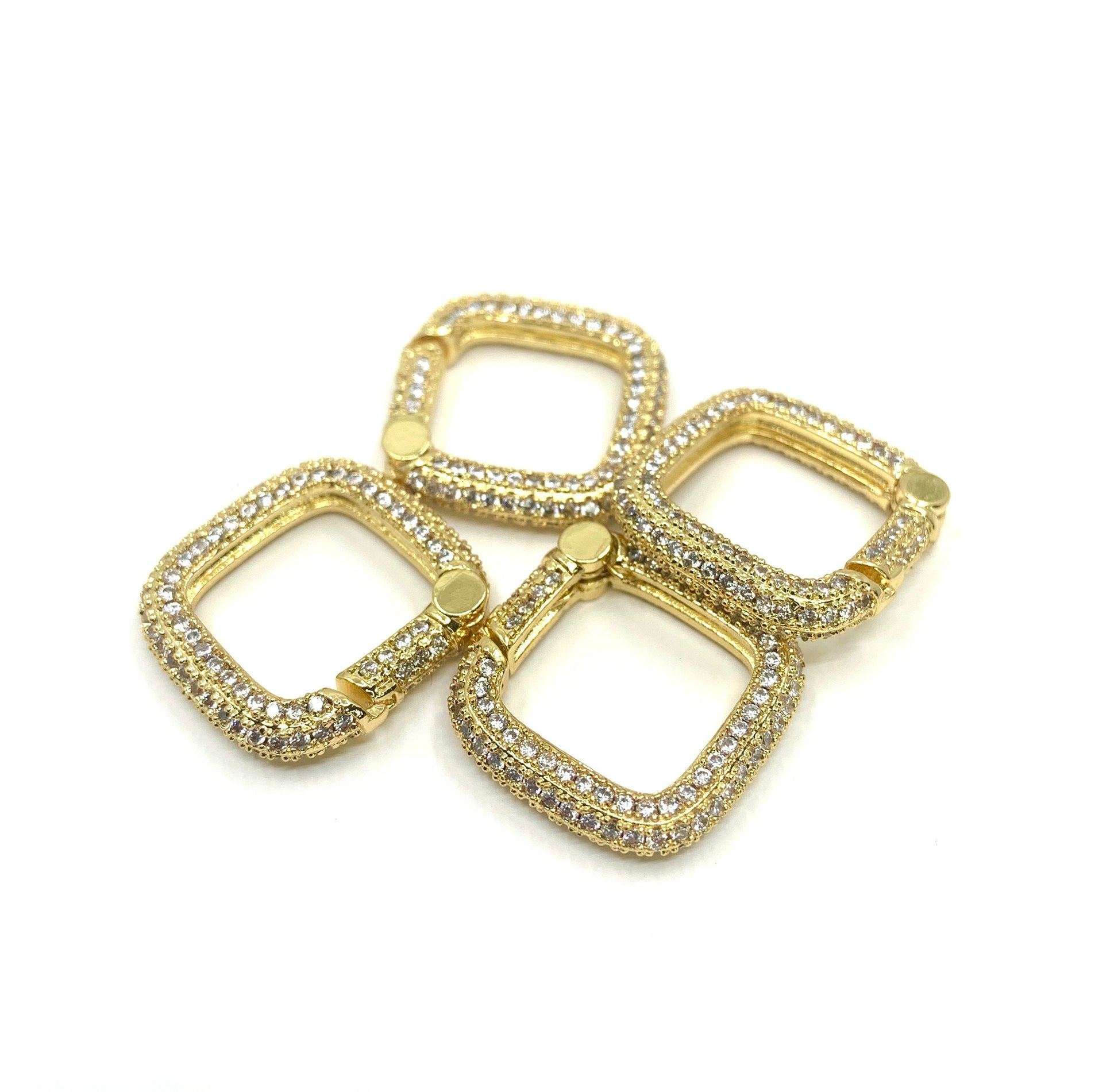 18k Gold Plated Square Clasp | Bellaire Wholesale