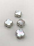 Sterling Silver Clover Beads, 2 colors | Bellaire Wholesale