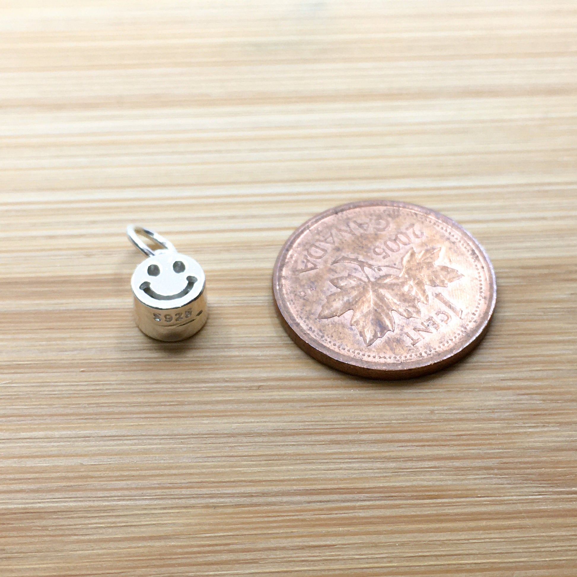 925 Sterling Silver Smiley Face Charm | Bellaire Wholesale