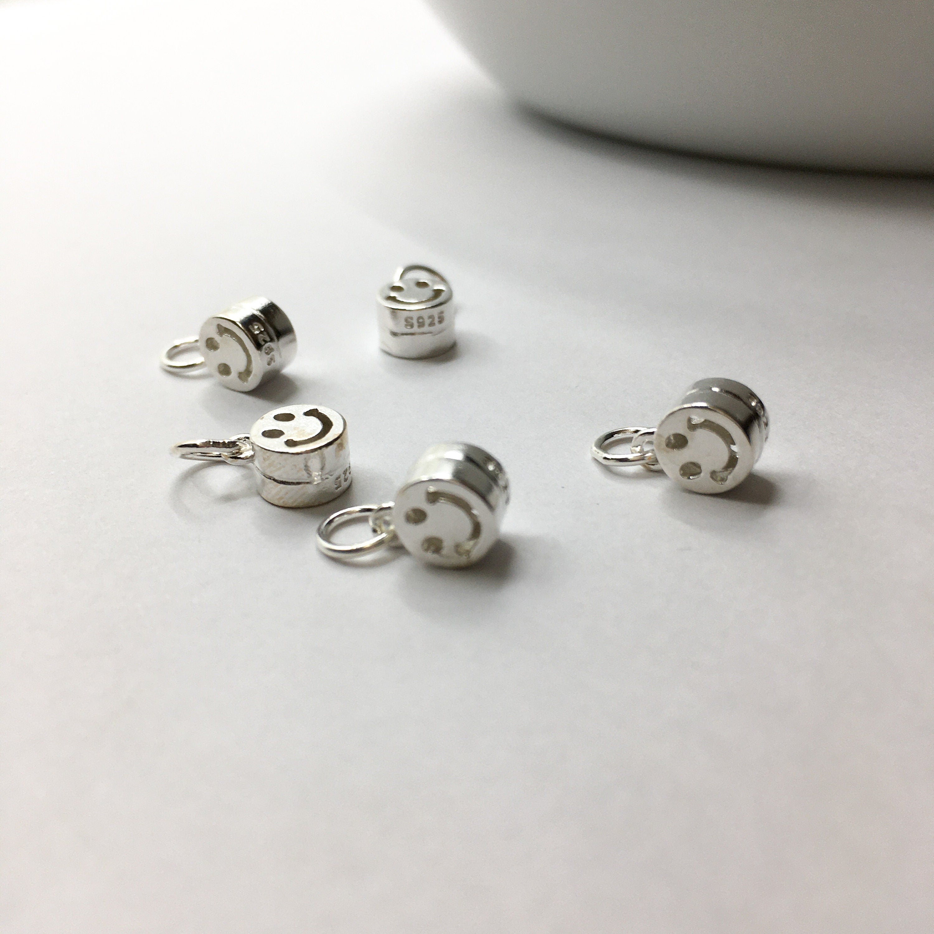 925 Sterling Silver Smiley Face Charm | Bellaire Wholesale