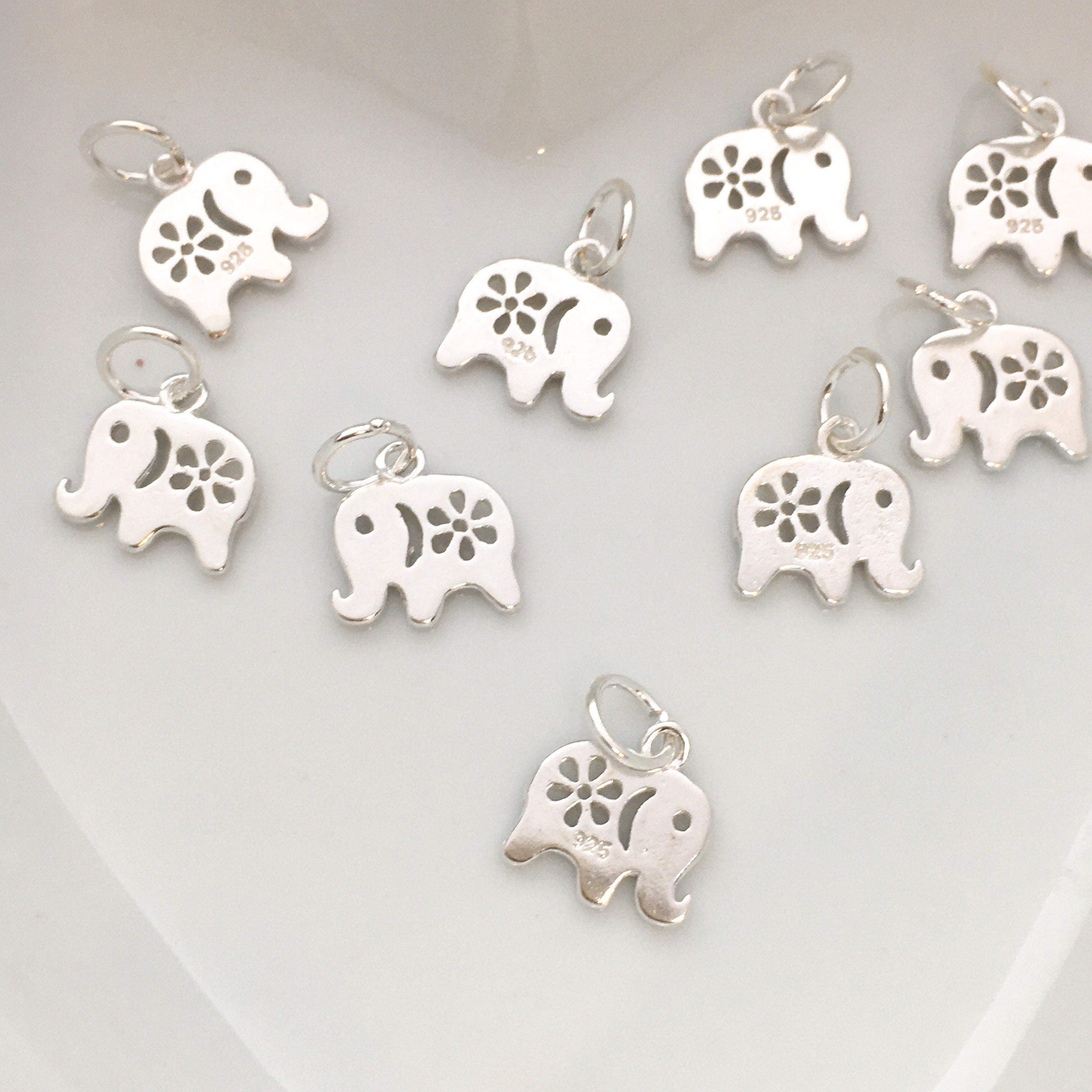 925 Sterling Silver Elephant Charm | Bellaire Wholesale