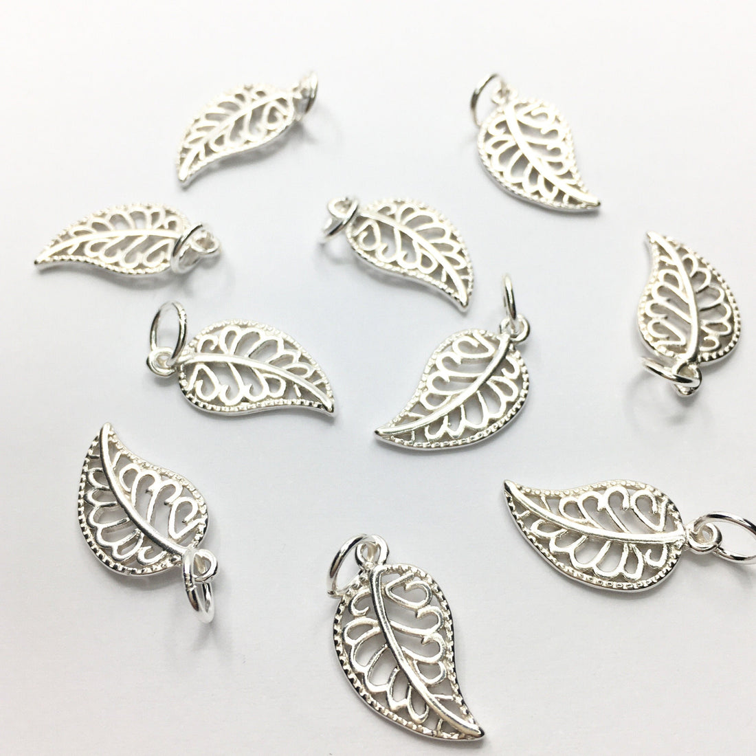925 Sterling Silver Leaf Charm | Bellaire Wholesale