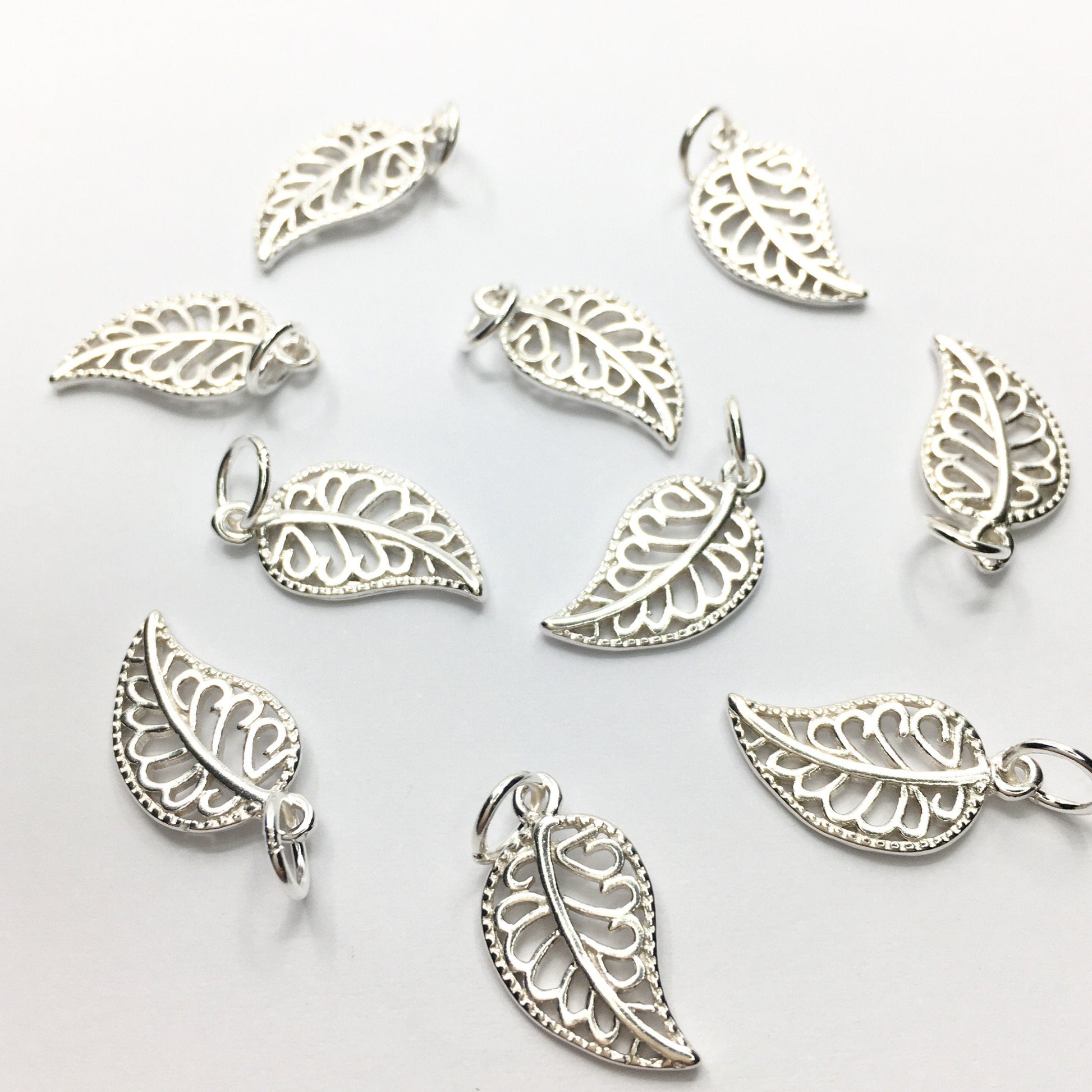925 Sterling Silver Leaf Charm | Bellaire Wholesale