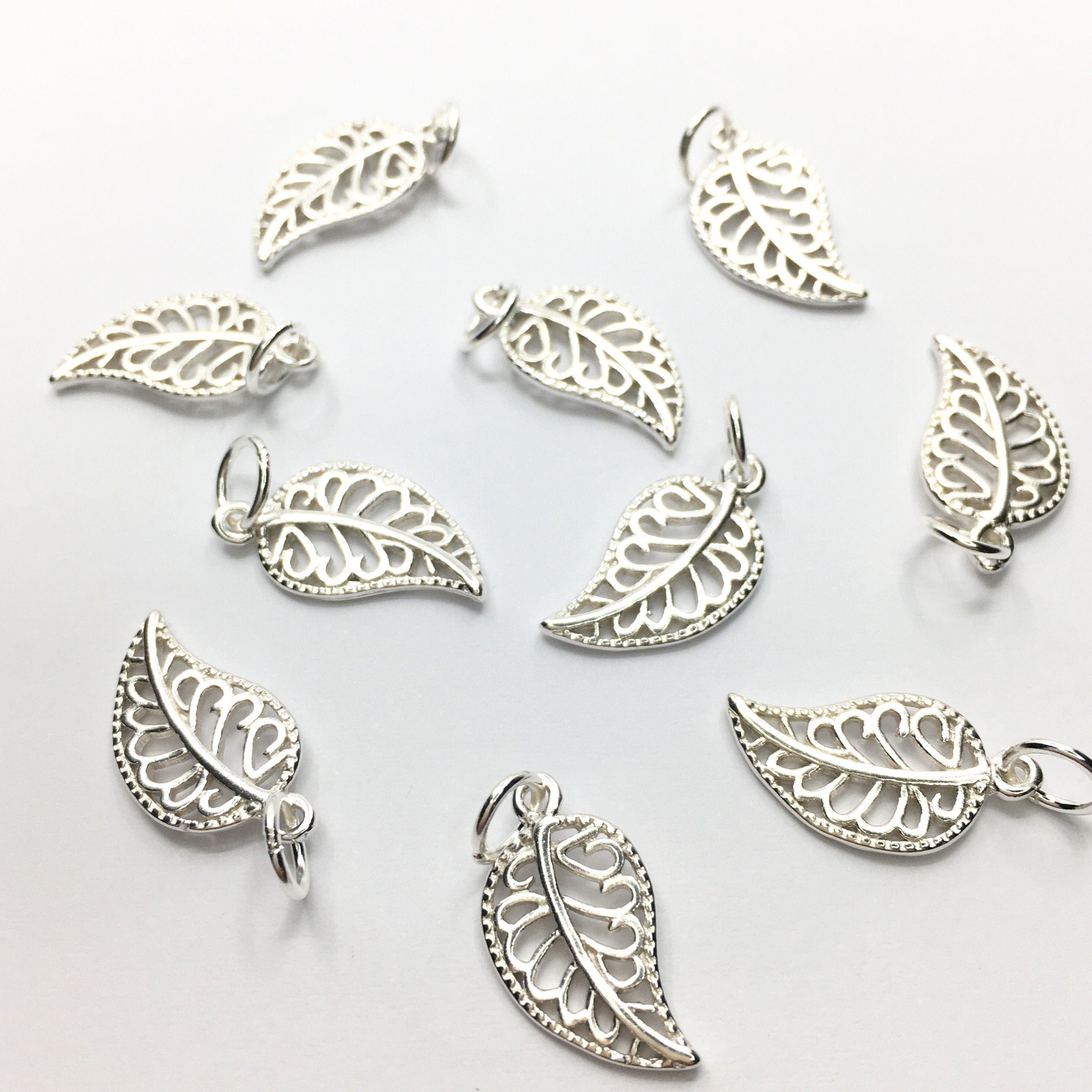 925 Sterling Silver Leaf Charm | Bellaire Wholesale