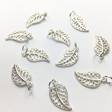 925 Sterling Silver Leaf Charm | Bellaire Wholesale