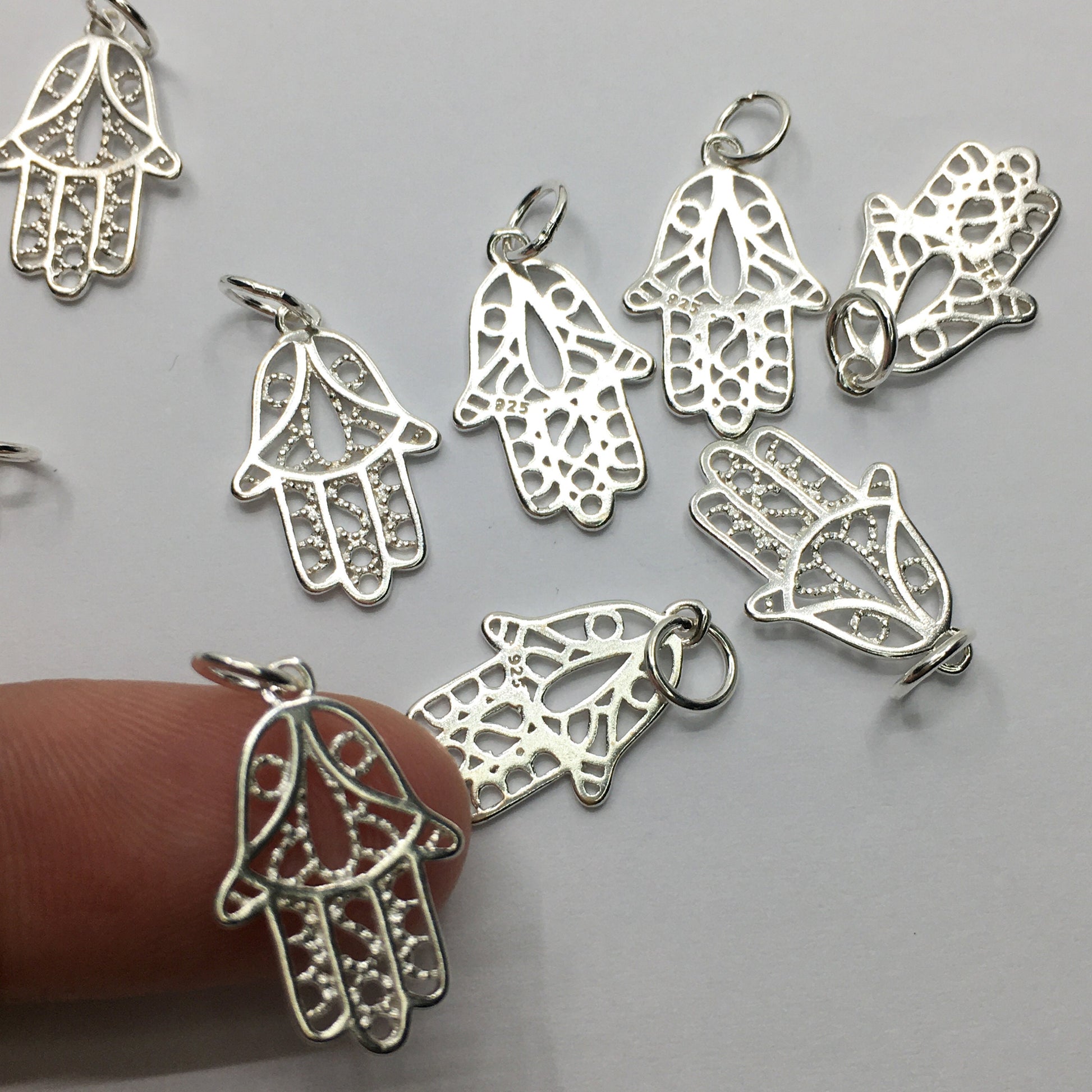925 Sterling Silver Hamsa Charm | Bellaire Wholesale