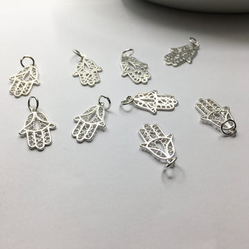 925 Sterling Silver Hamsa Charm | Bellaire Wholesale