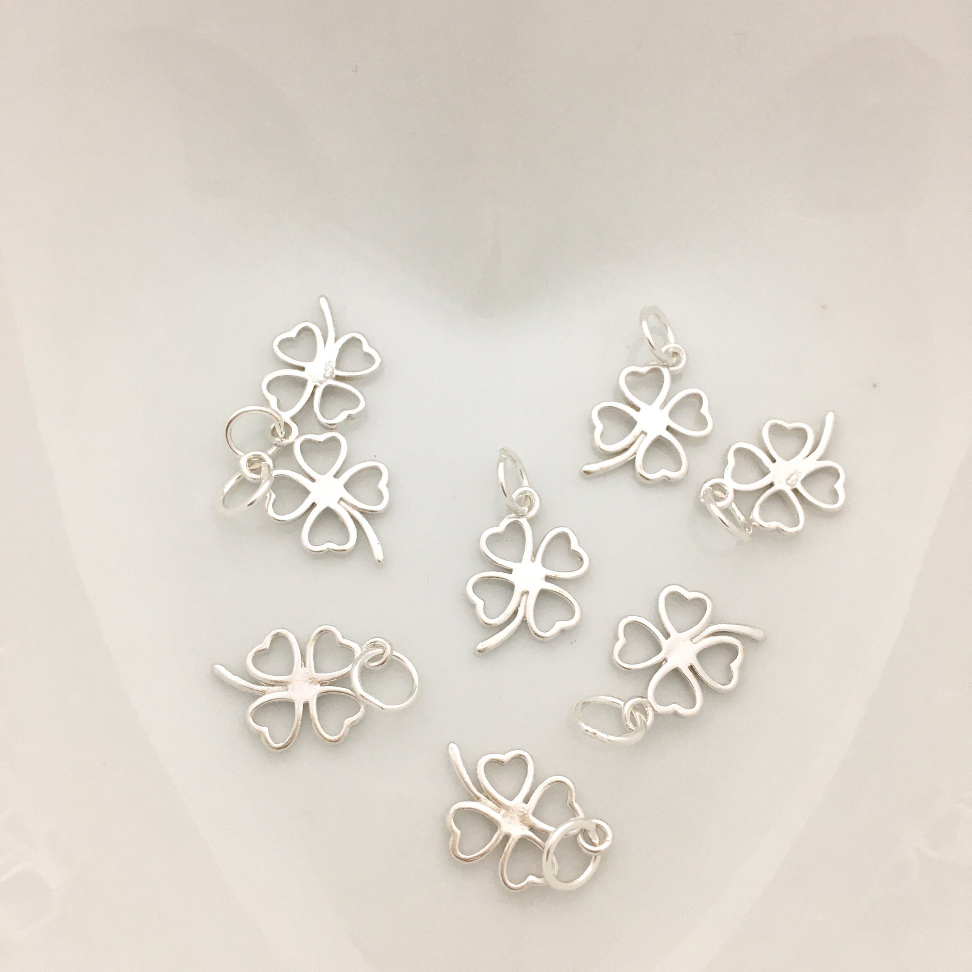 925 Sterling Silver Clover Leaf Charm | Bellaire Wholesale
