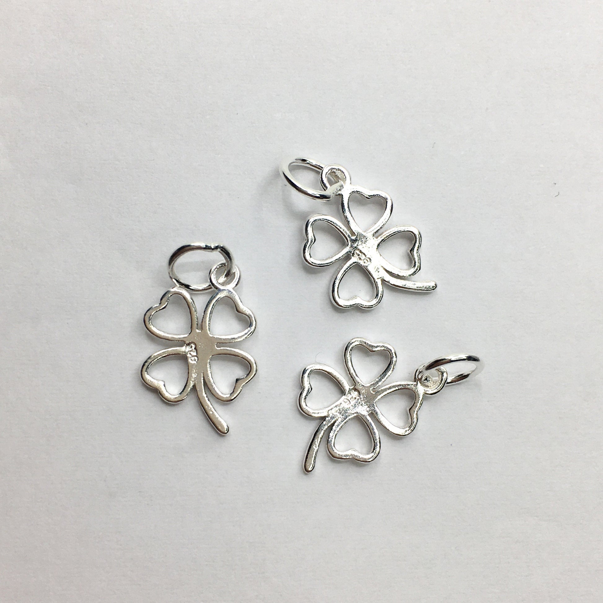 925 Sterling Silver Clover Leaf Charm | Bellaire Wholesale