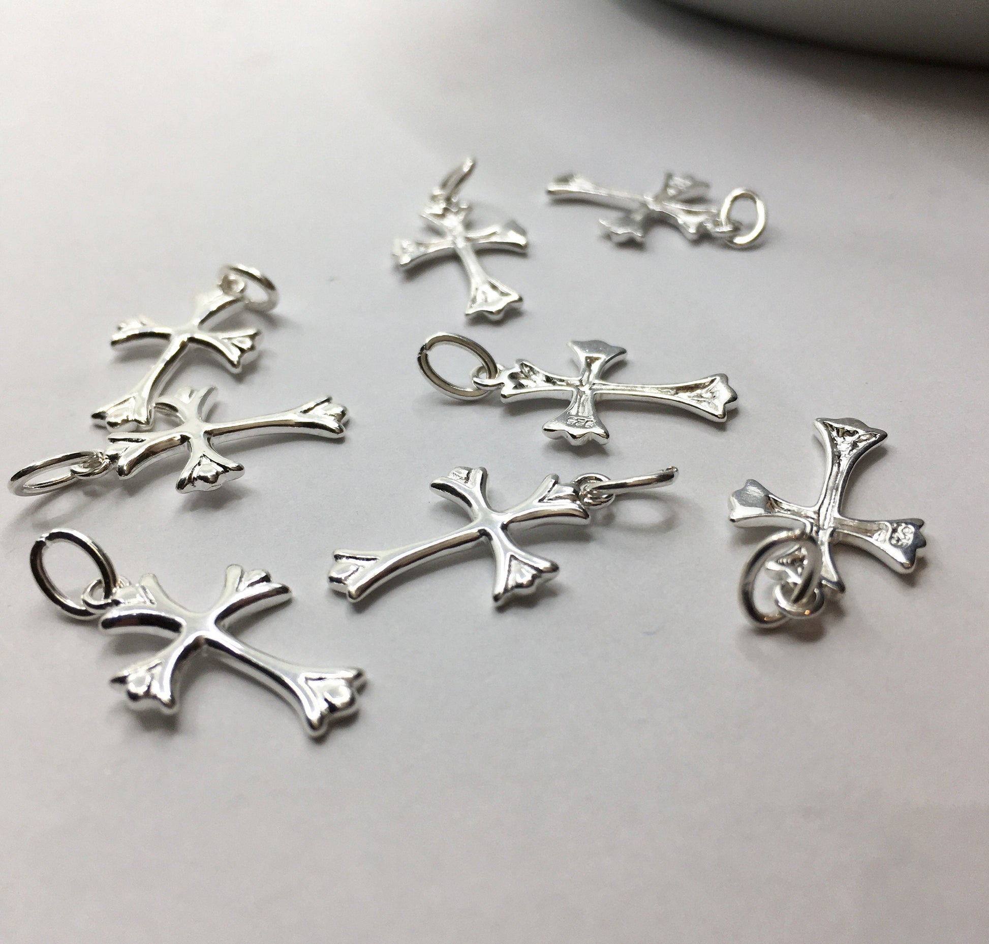 925 Sterling Silver Cross Charm |  Bellaire Wholesale