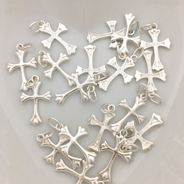 925 Sterling Silver Cross Charm |  Bellaire Wholesale
