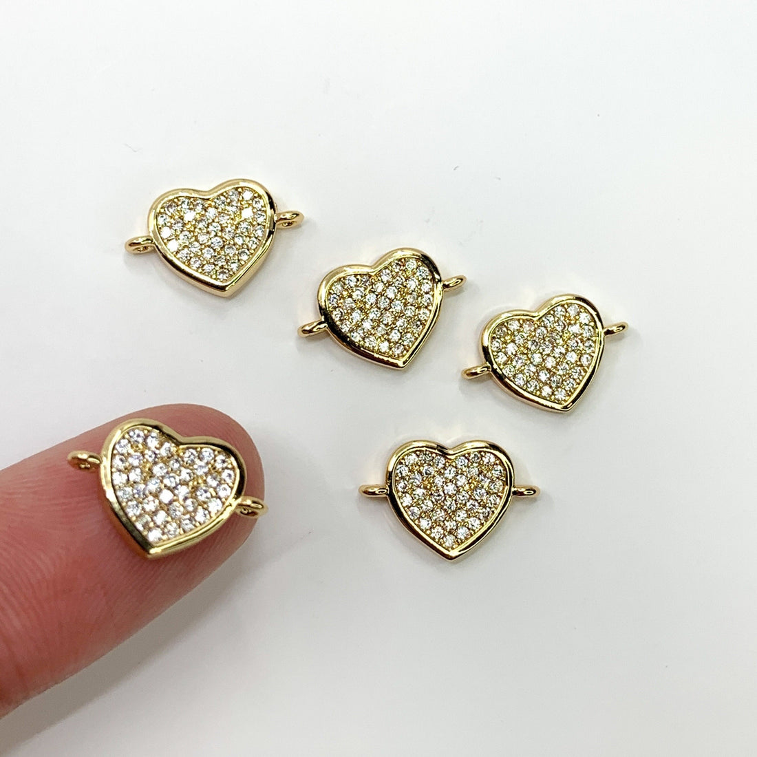 Gold Heart Connector | Bellaire Wholesale
