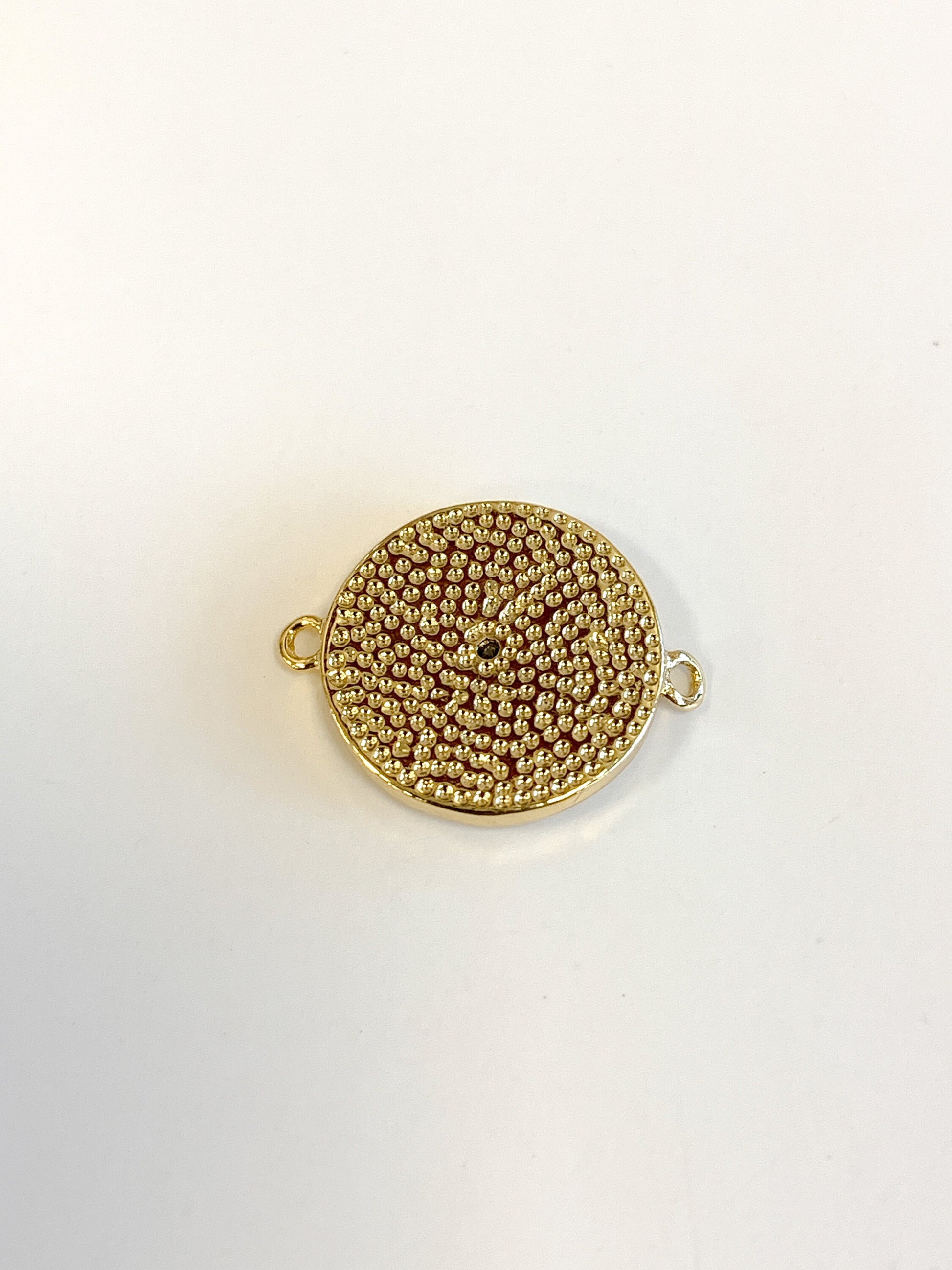 Hammered Evil Eye Connector |  Bellaire Wholesale