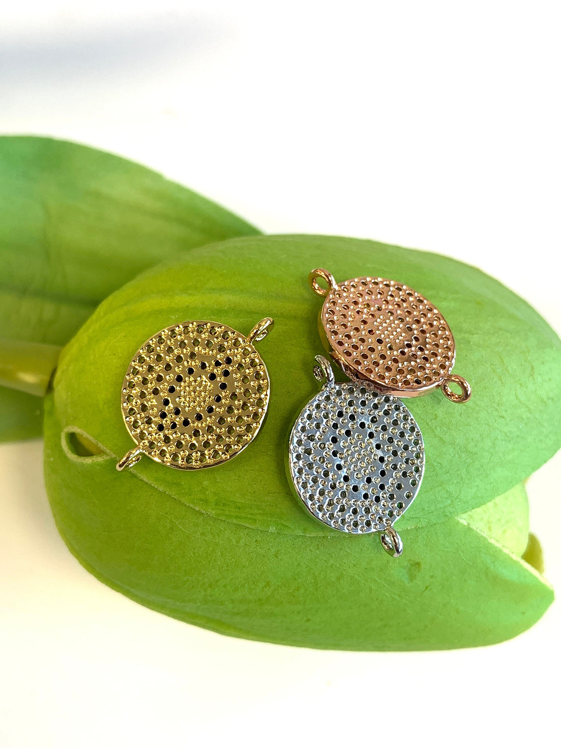 CZ Micro Pave Evil Eye Connector | Bellaire Wholesale