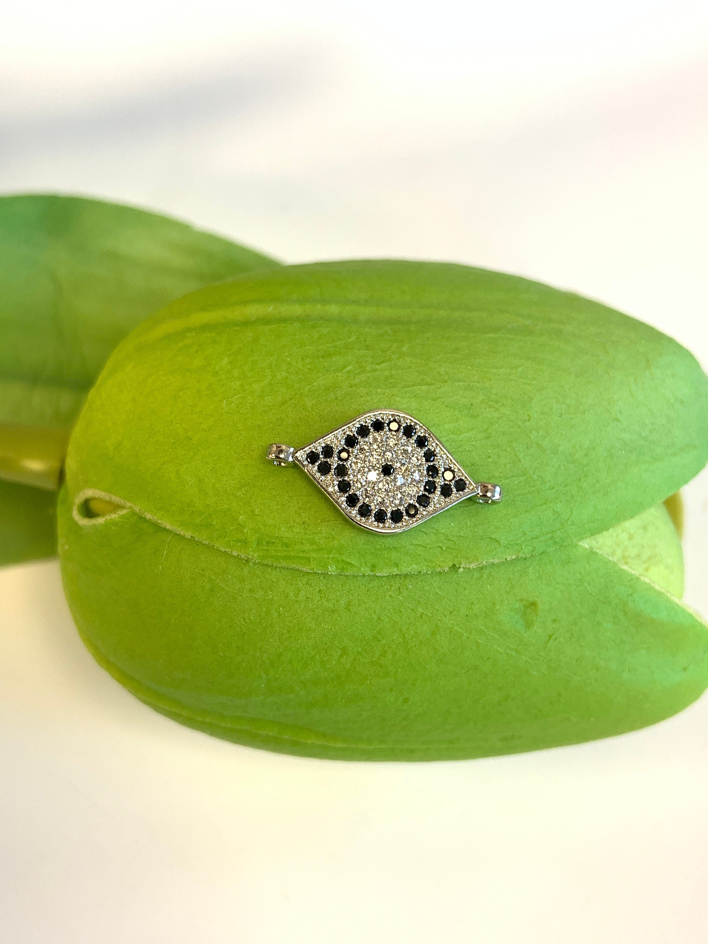 Evil Eye CZ Pave Connector | Bellaire Wholesale
