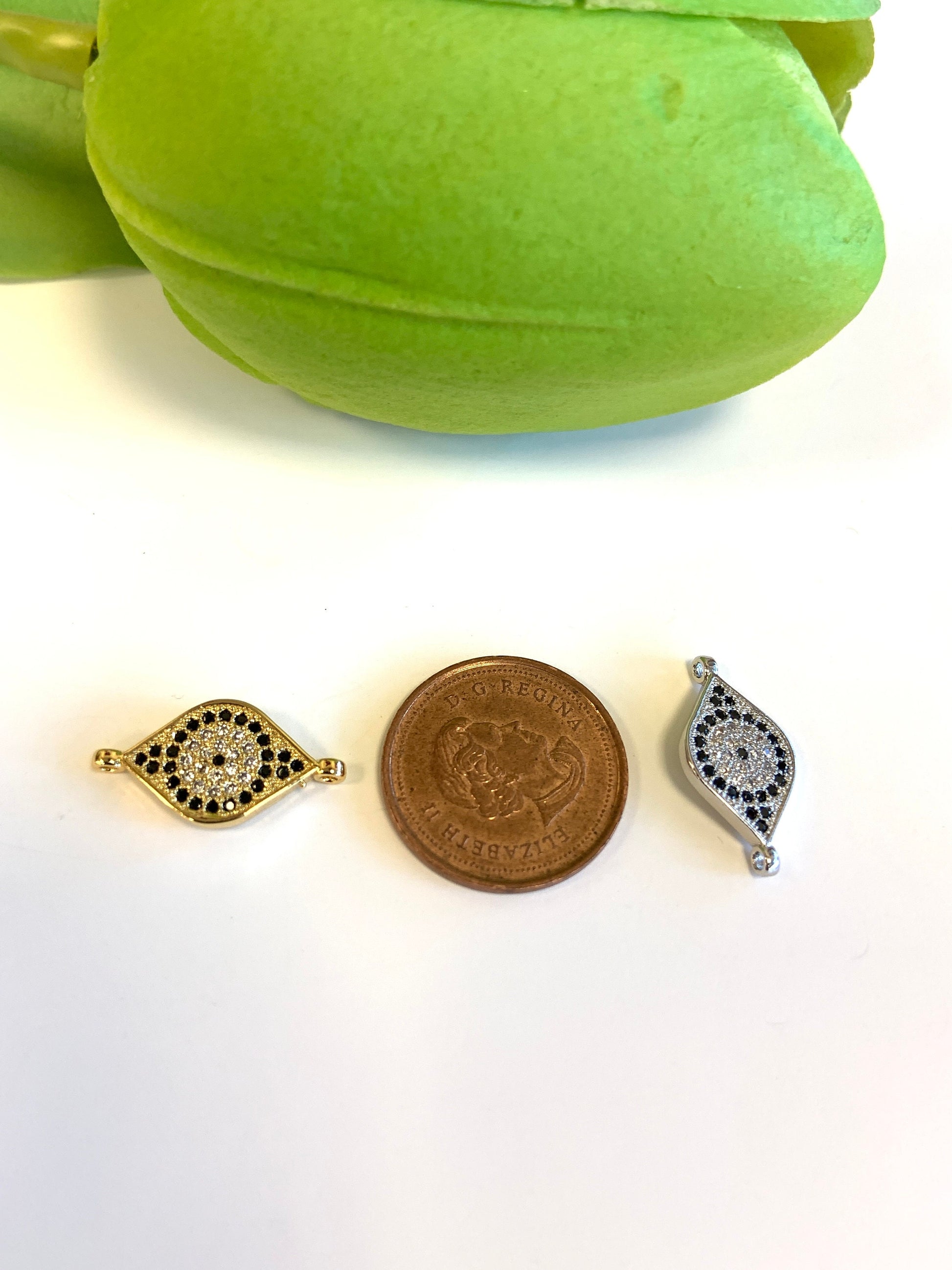 Evil Eye CZ Pave Connector | Bellaire Wholesale