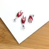 925 Sterling Silver Red Hand Pendant | Bellaire Wholesale