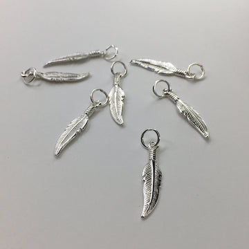 925 Sterling Silver Feather Charm