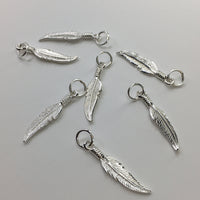 925 Sterling Silver Feather Charm