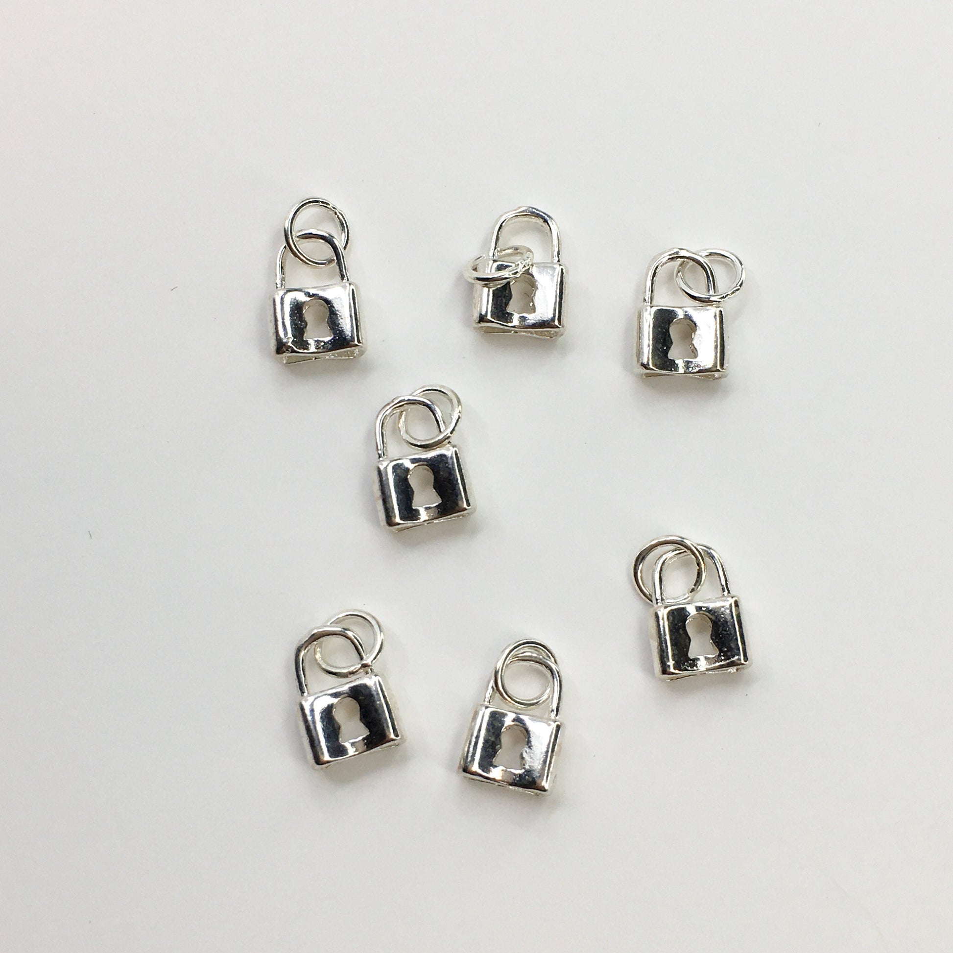 925 Sterling Silver Lock Charm | Bellaire Wholesale