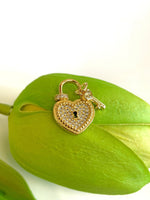 Lock and Key Heart Charm | Bellaire Wholesale