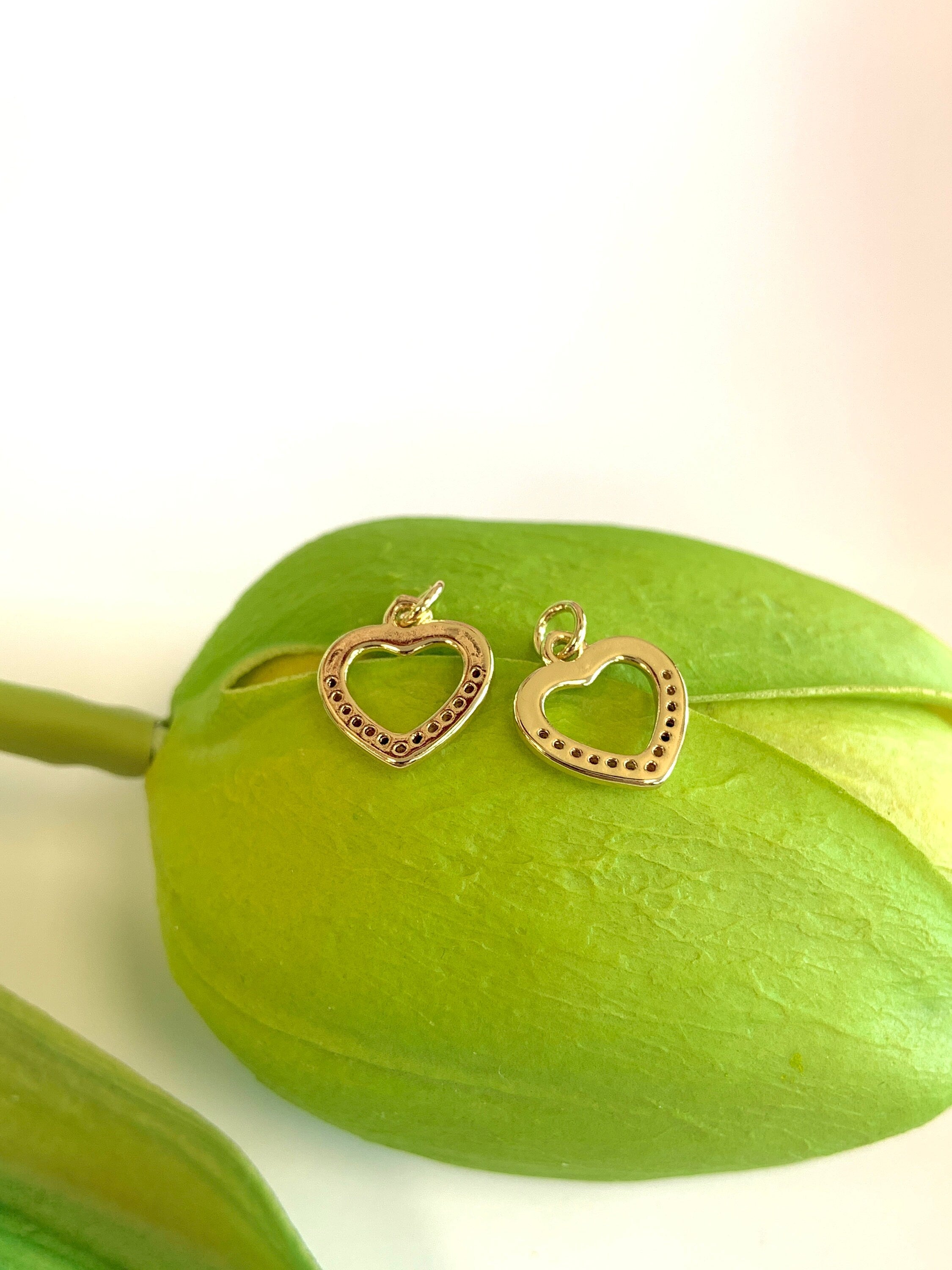 Cubic Zirconia Heart Charm | Bellaire Wholesale