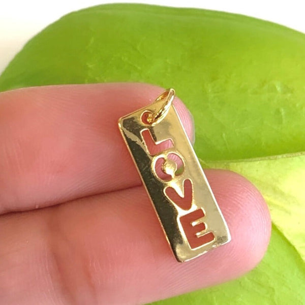 Love Tag Pendant Gold | Bellaire Wholesale