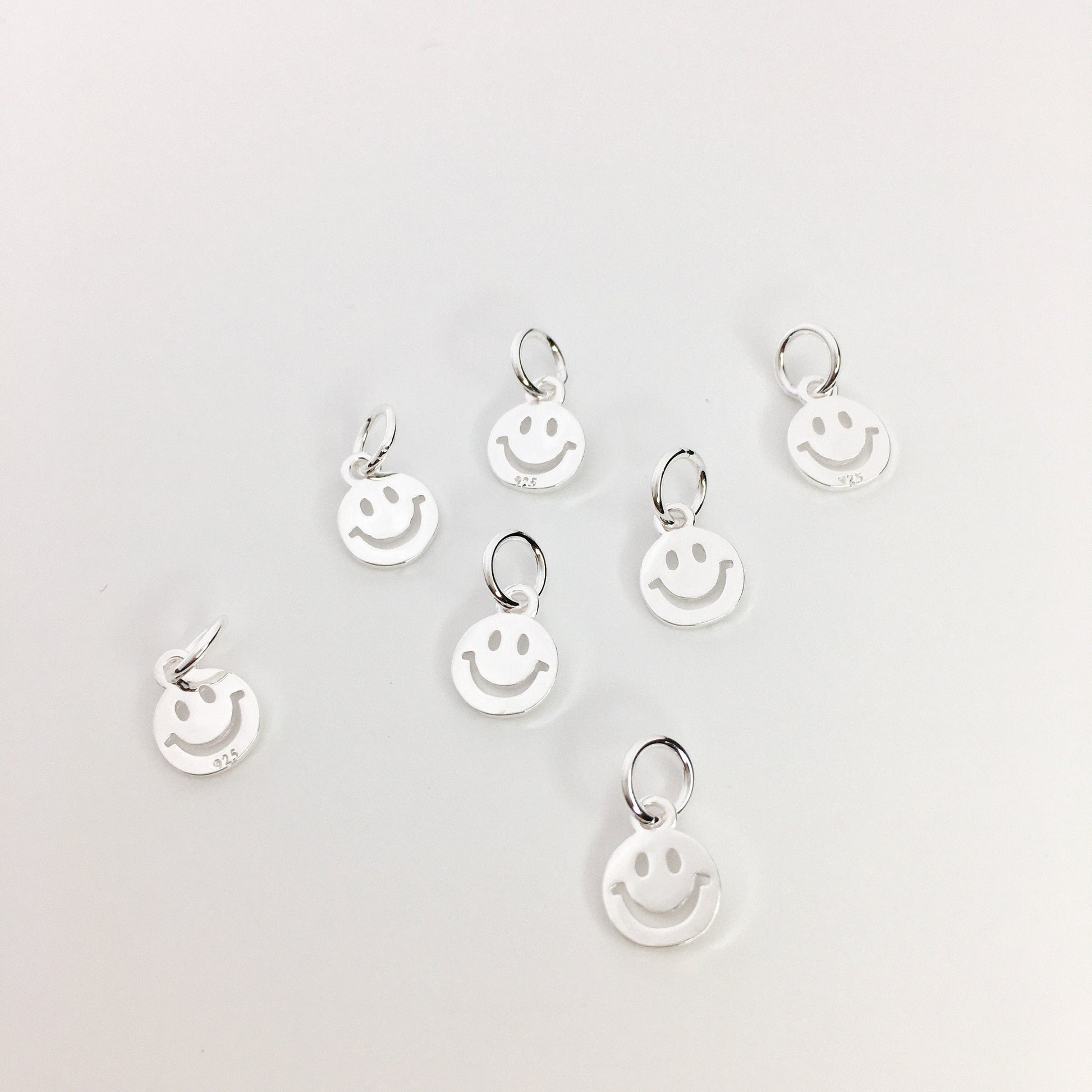 925 Sterling Silver Happy Face Charm | Bellaire Wholesale