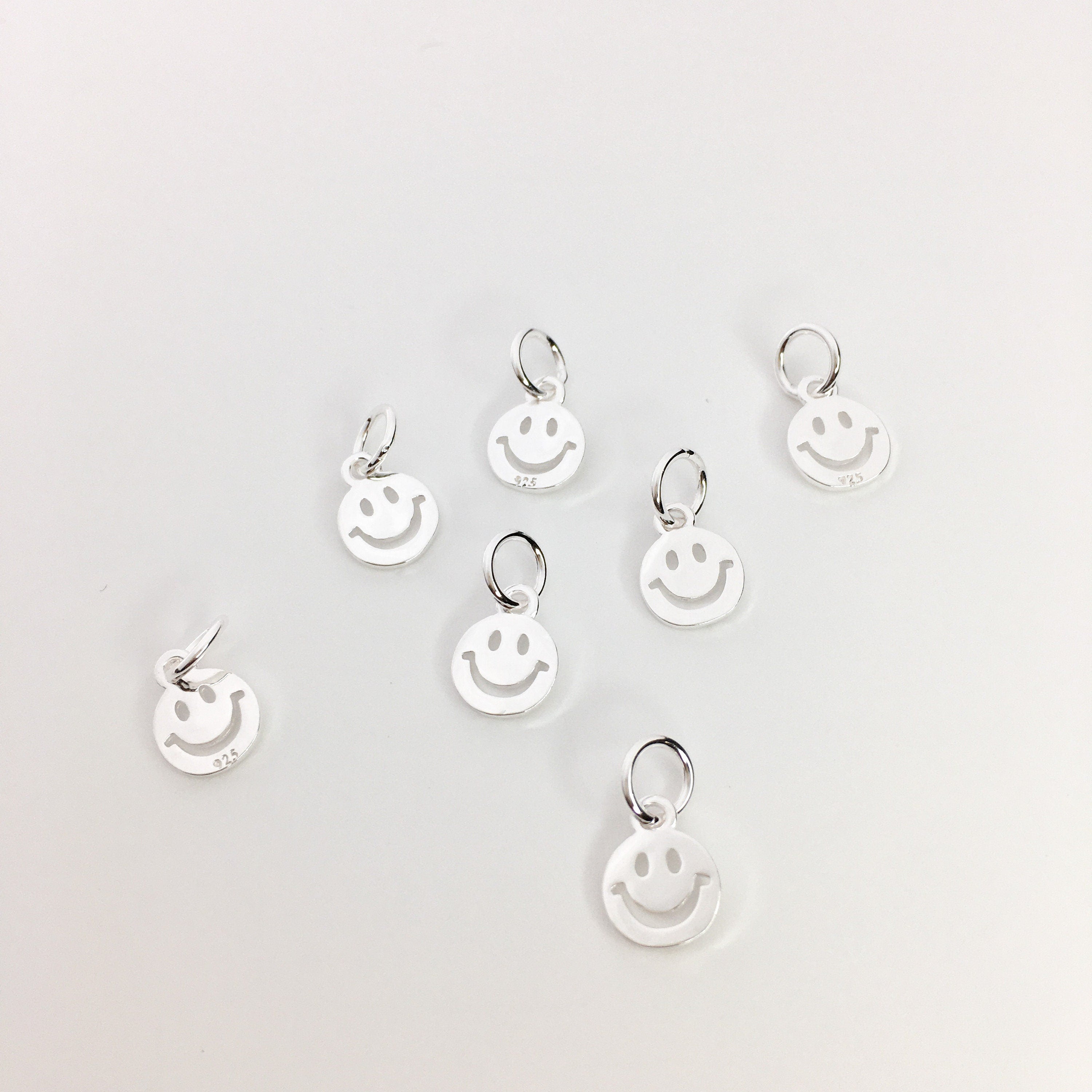 925 Sterling Silver Happy Face Charm | Bellaire Wholesale