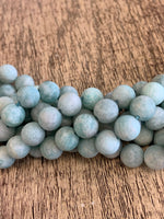 Frosted Blue Amazonite Beads | Bellaire Wholesale