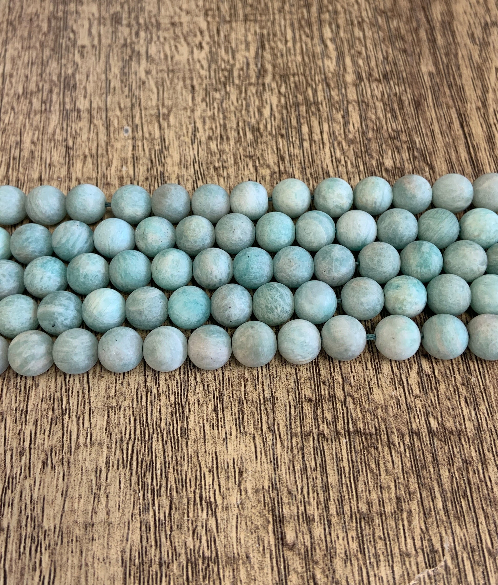 Frosted Blue Amazonite Beads | Bellaire Wholesale