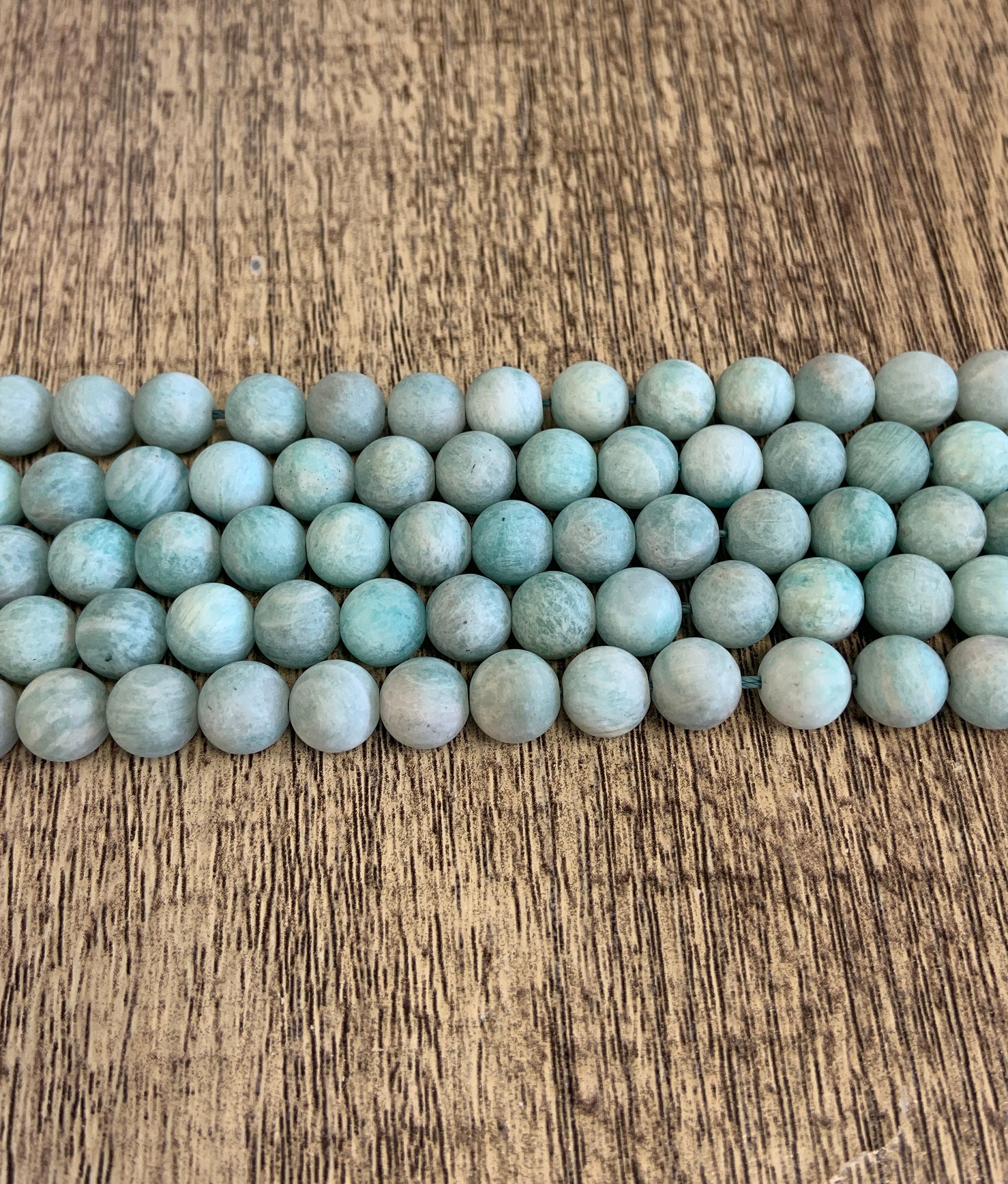 Frosted Blue Amazonite Beads | Bellaire Wholesale