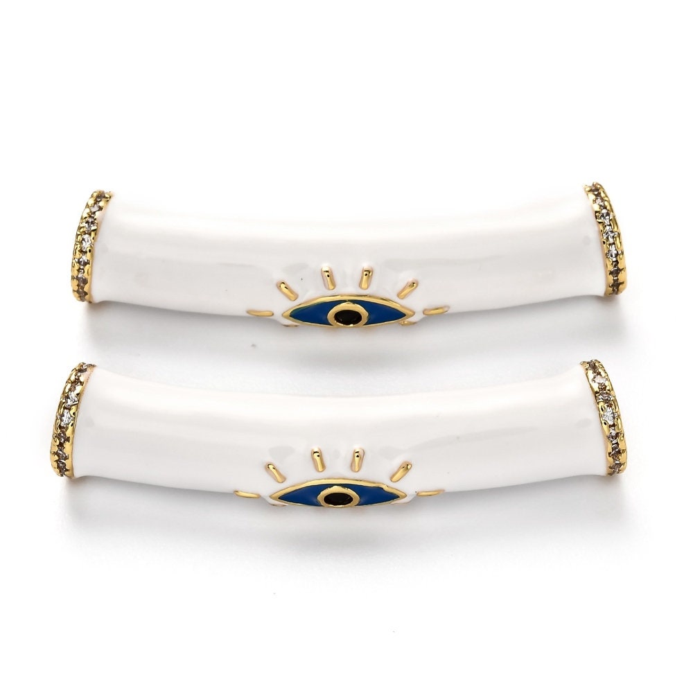 Evil Eye Tube Connector | Bellaire Wholesale